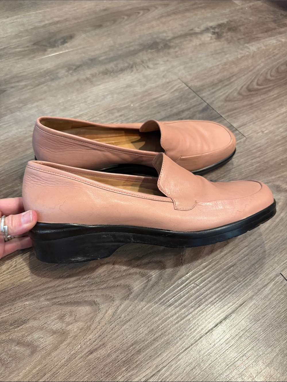 Nurture by Lamaze Lovely Blush Leather Slip-On Loafers Size 9